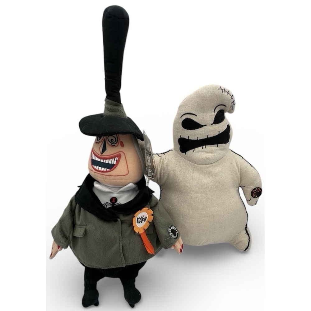 Nightmare Before Christmas Oogie Boogie & Mayor‎ Animated Musical Move Plush Lot